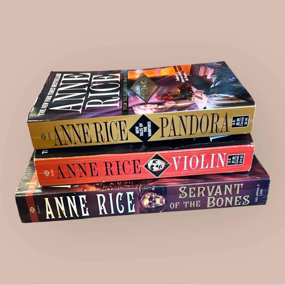 3 Anne Rice Novels - 2 paperback, 1 trade paperback